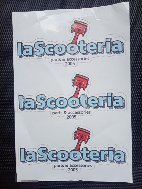 Лист наклеек LaScooteria - 13,3см / 6см!Три штуки.