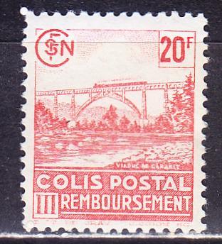 Франция, 1942 г., железнодорожный транспорт, служебная марка