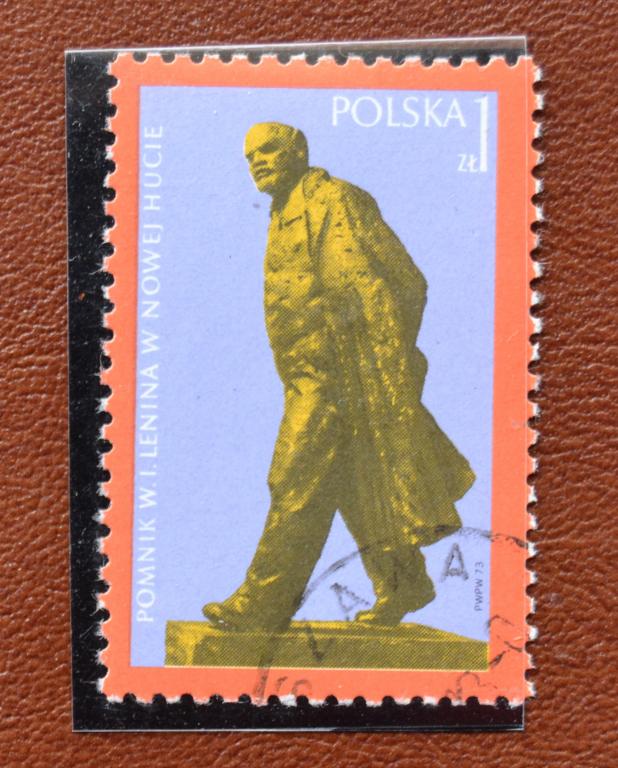 Польша 1973 г. Открытие памятника В.И.Ленину в Новой Гуте. № 1757  Гаш @