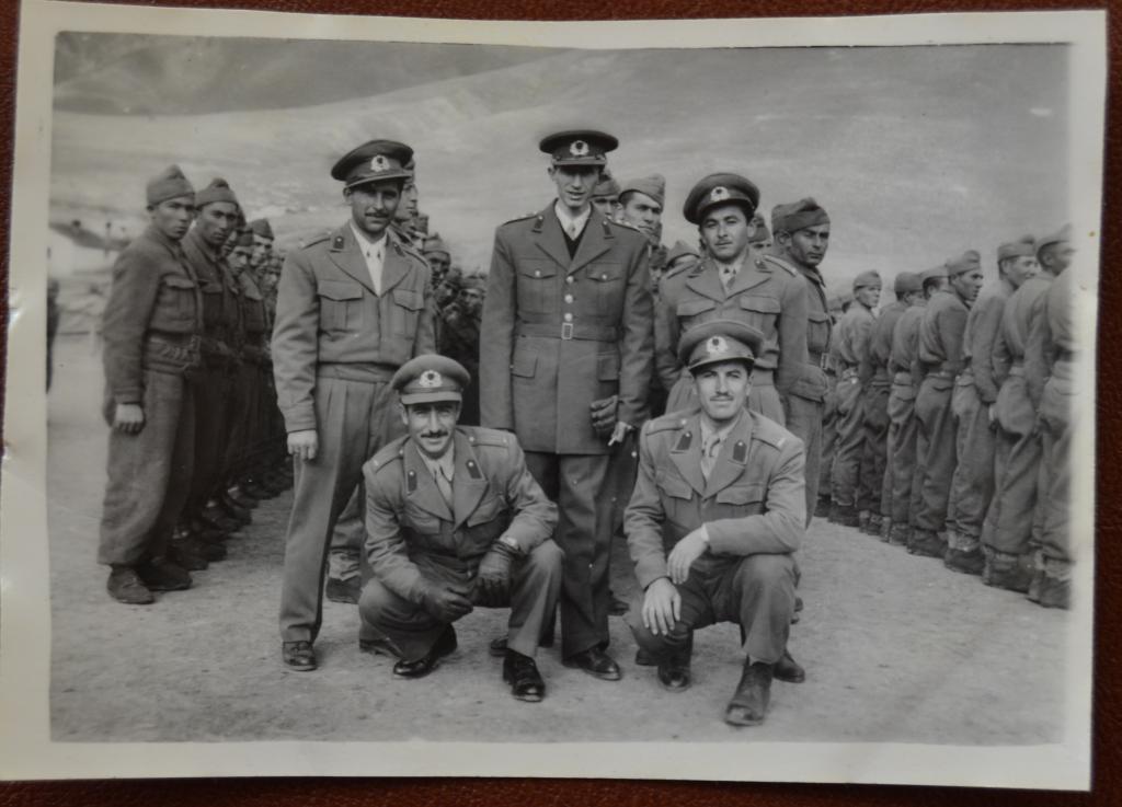 Фото Армия Турции Горные Стрелки Построение  Офицеры и Сержанты Курдистан 1951 год