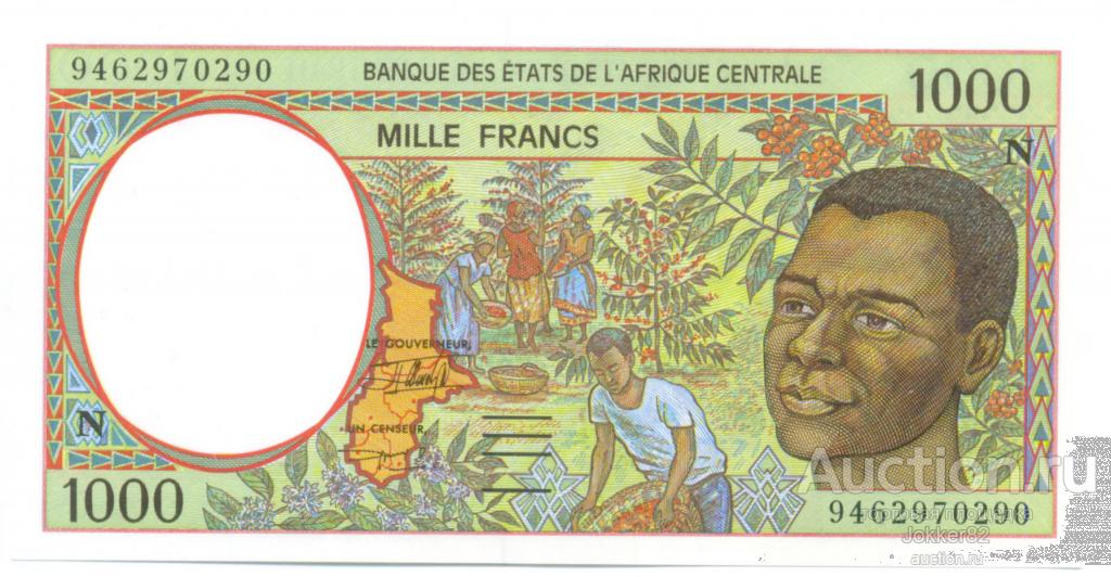 Гвинея 1000 франков 1994 UNC лот-20683