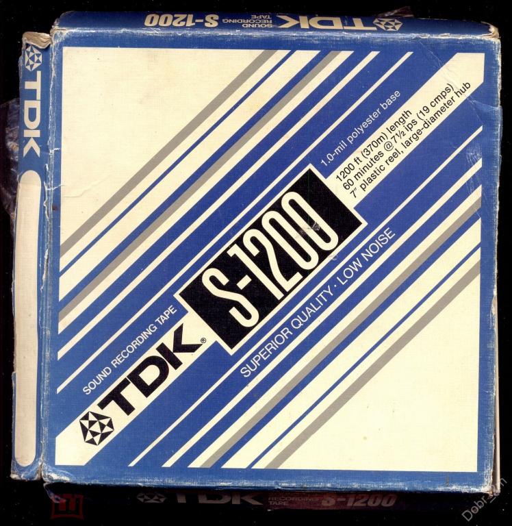 Катушка магнитофонная с лентой TDK TAPE S-1200  с записью JAPAN