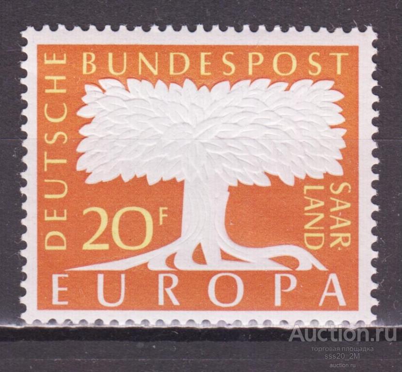 Германия Саарленд 1957 Европа-СЕПТ Mi402 MNH