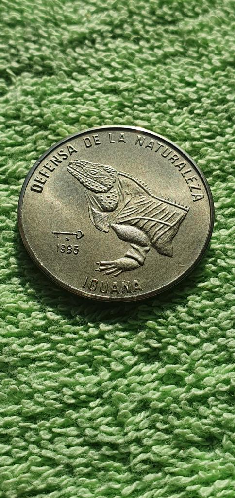 1 песо "Природный заповедник. Игуана", 1985, республика Куба