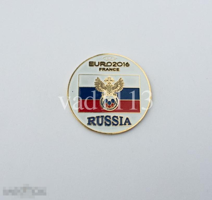 набор значков участники ЕВРО 2016 - Россия 