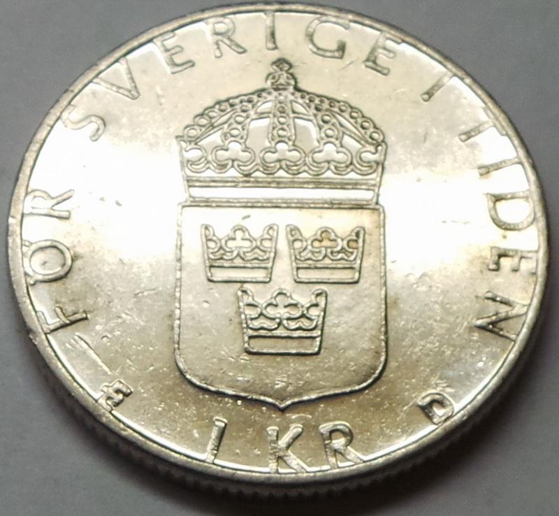 Швеция 1 крона 1990 D года Король Карл XVI Густав КМ#852a