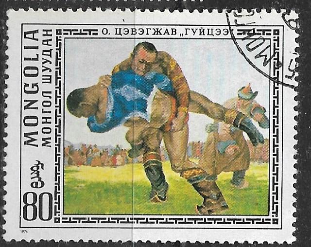 Монголия.  живопись, борьба