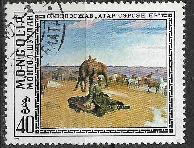 Монголия.  живопись