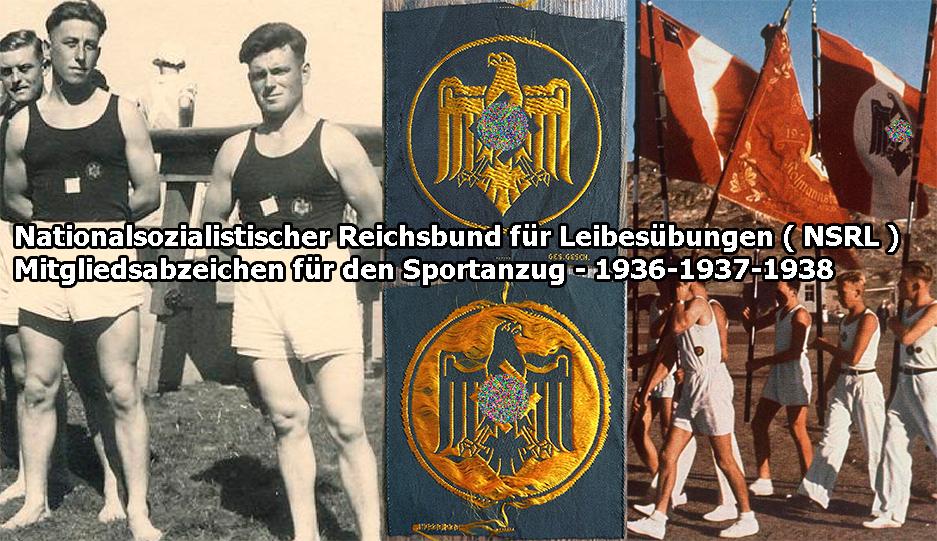 III. Reich zivile Auszeichnungen - Mitgliedsabzeichen für den Sportanzug 1936-1937-1938