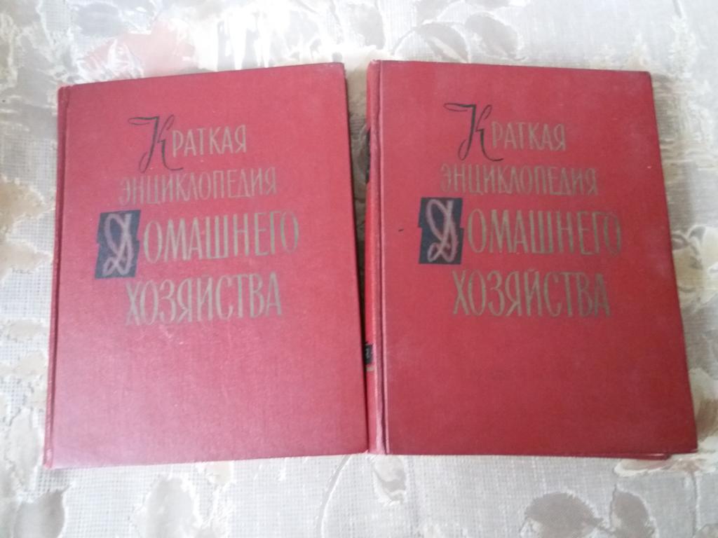 Краткая энциклопедия домашнего хозяйства . 2 - а тома . 1959 год . Достойное состояние !