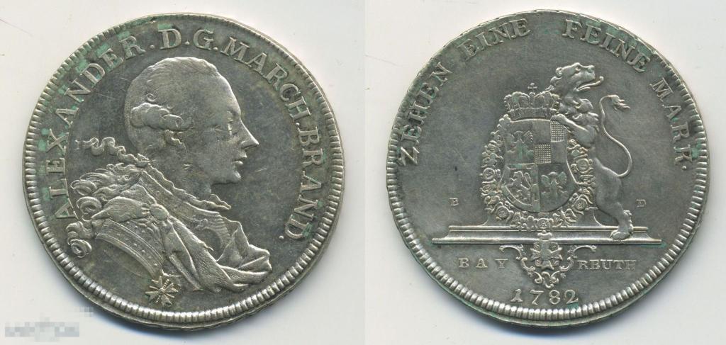 Германия, Бранденбург-Байрейт, талер 1782