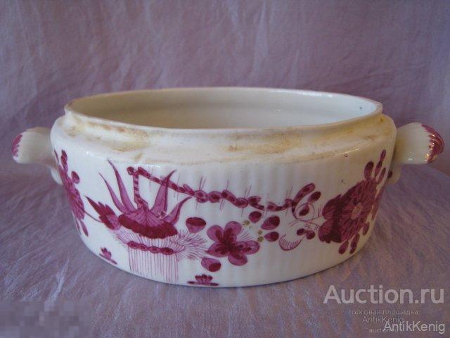 Фарфоровая коробка без крышки Лимбах конец 18 века 