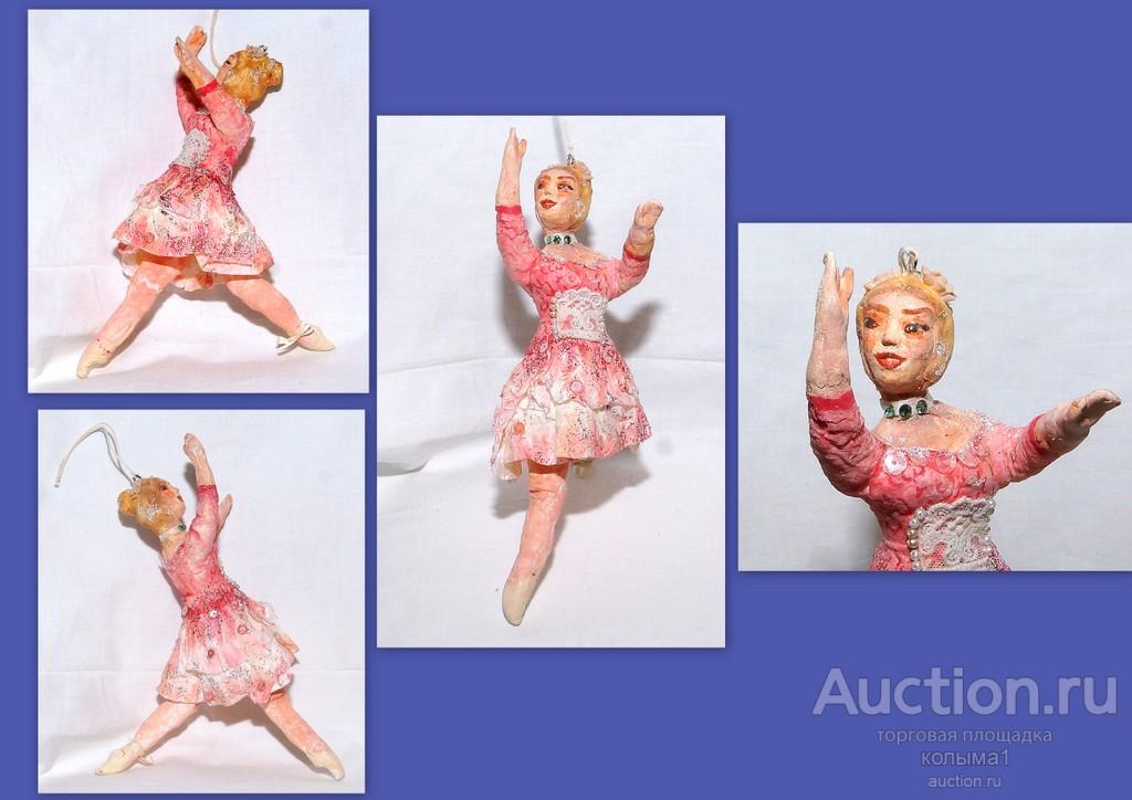 Елочная игрушка  БАЛЕРИНА вата 20 см