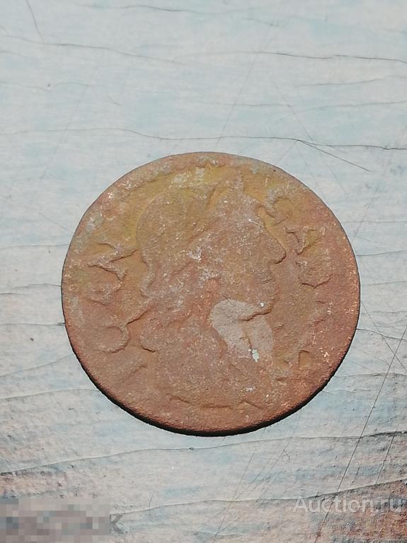 Монета солид 1664 год Литва Оригинал 