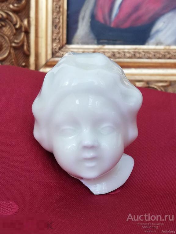 Антикварная фарфоровая головка Куколки Статуэтки Конец 19 начало 20 века Германия 
