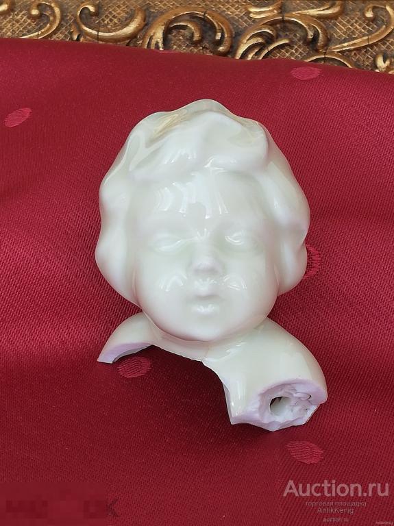 Антикварная фарфоровая головка Куколки Статуэтки Конец 19 начало 20 века Германия 