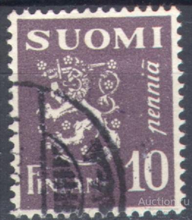 С8121 ✅ Стандарт Гербы Геральдика 1930 Финляндия 1м нп/с Гашеные