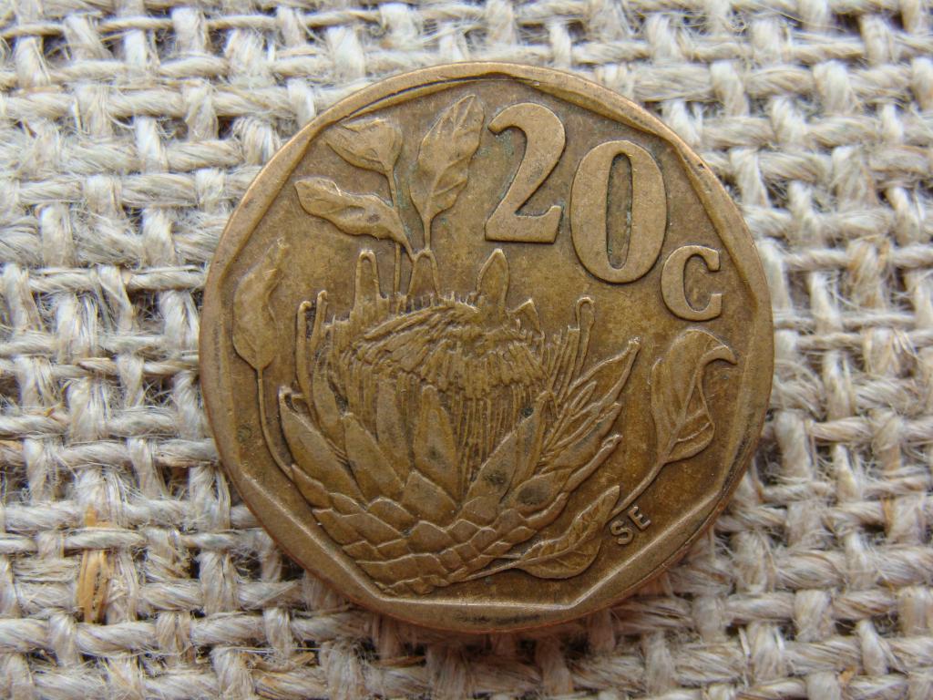 20 центов 1995 год. ЮАР