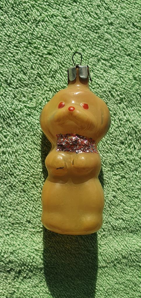 Елочная игрушка "Собачка щенок", 1960 - 80 гг, СССР