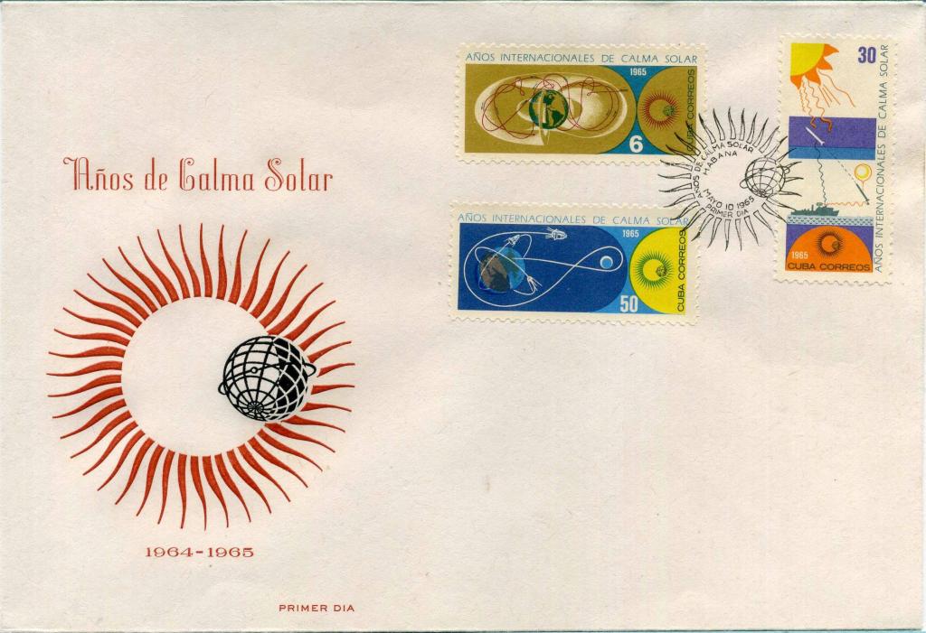 Куба (В0015) КПД Международный год спокойного Солнца 1965 Астрономия Космос