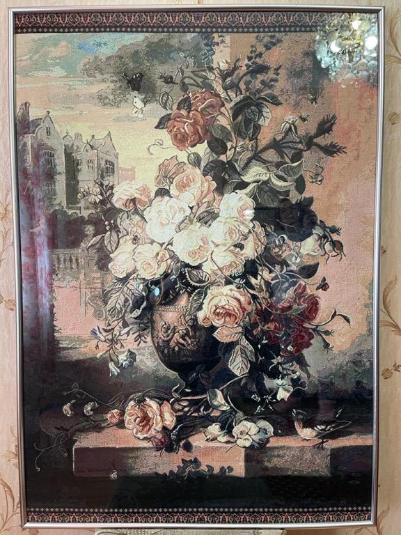 Картина "Старинные розы", из гобелена