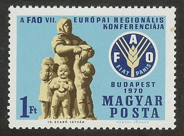 ВЕНГРИЯ 1970г. MI 2615, Конференция продовольственно-сельскохозяйственной организ. ООН MNH VF
