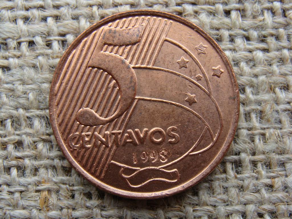 5 сентаво 1998 год. Бразилия