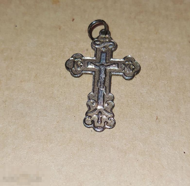Нательный крест серебро 925 проба 