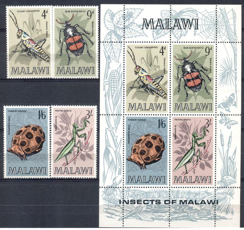 Малави серия и МЛ Насекомые негашеная**