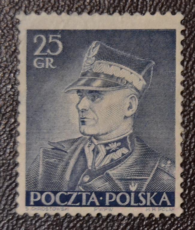 Польша 1937 год  Маршал Эдвард Рыдз-Смиглы (1886-1941) из Блока Чист