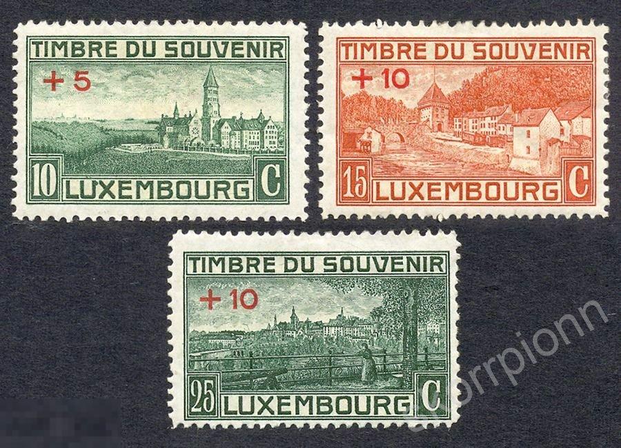 Люксембург 1921, Michel 137-9 серия MH * с15. 