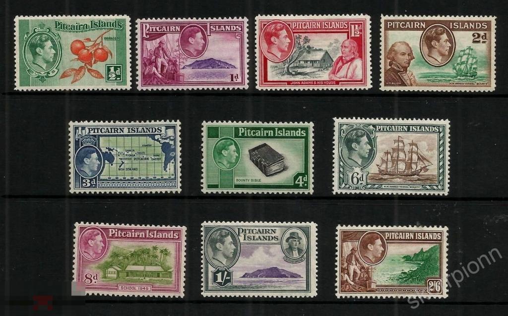 1940-51 Питкерн **  Джордж  флот этнос   Sg, 1-8 