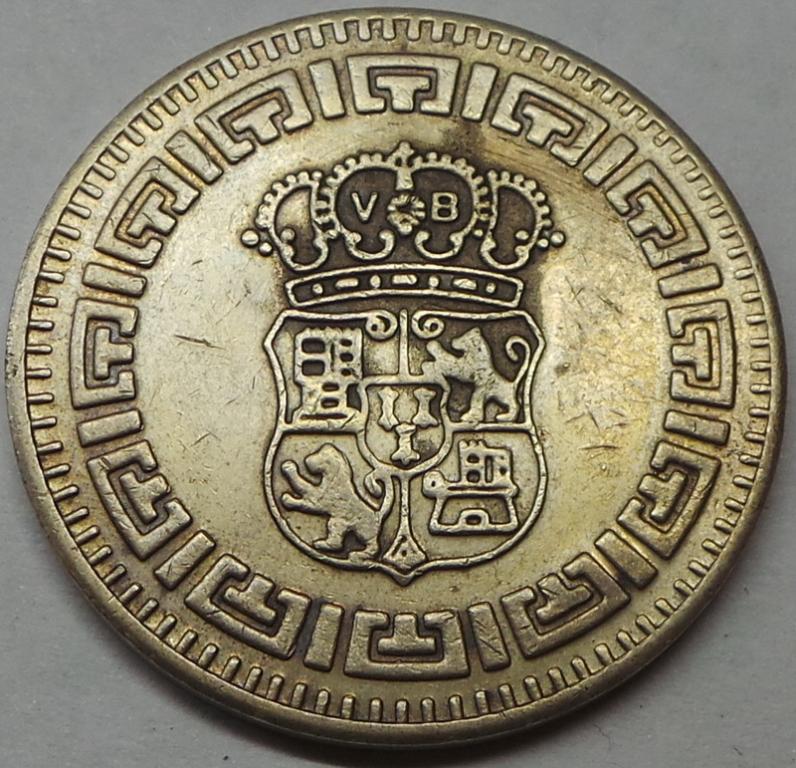 Жетон игровой Корона Герб Медно-ник. 28,6 мм