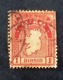 Ирландия 1923 Карта Sc# 66 Used