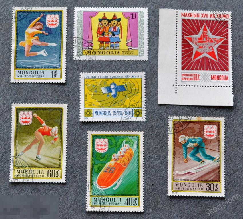 Монголия    сборный лот  марки    ( а.4.2.11) 