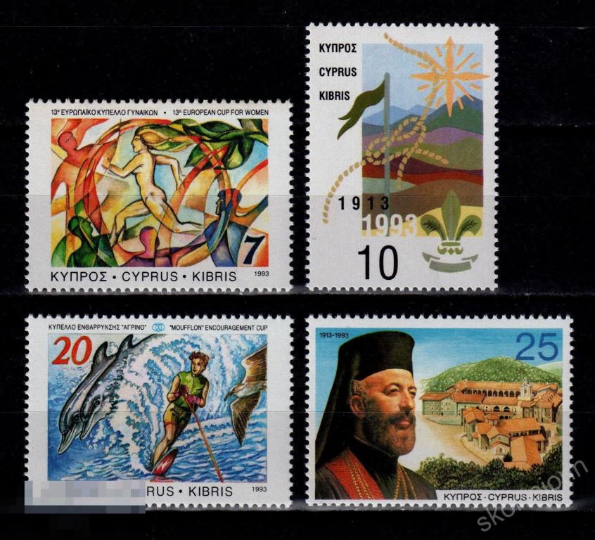 1993  Кипр  **  религия  археология   география путешествия   без наклеек и следов 