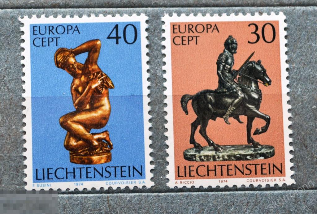 1974 Лихтенштейн ** архитектура скульптура  этнос  чистая  (а.57.12)