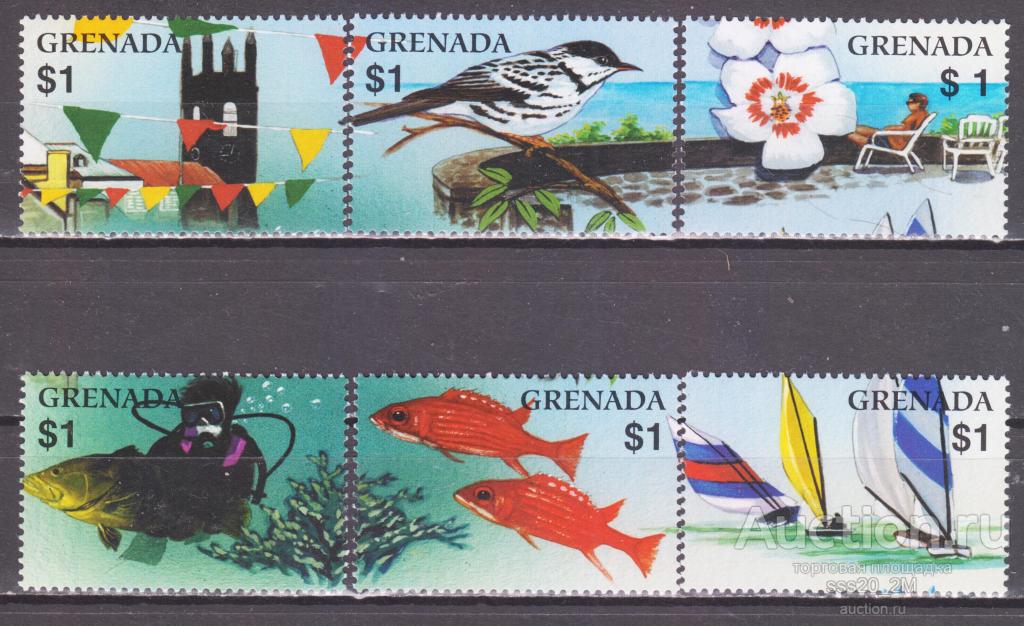 Гренада 2002 экотуризм фауна Mi4977-4982 MNH