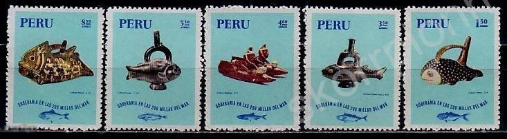 Перу 1971**  фауна рыбы археология искусство чистая (а.75.7) 