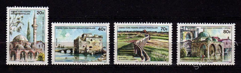 Кипр 1977   турецкая оккупация этнос архитектура археология  , MNH  чистые   ** с.15 