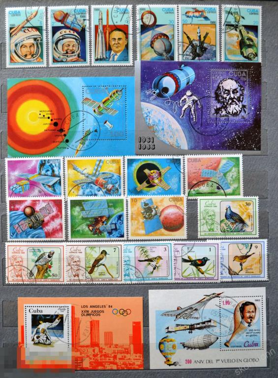 Куба Cuba космос спорт авиа птицы  распродажа коллекции  (а.9.6) 
