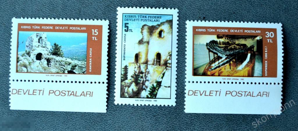 1982 Турция  ** замки археология религия  архитектура   этнос чистая   (а.40.14.) 