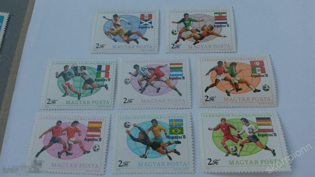 Венгрия 1978 **  спорт футбол  марки чистые      (а.11.5) 