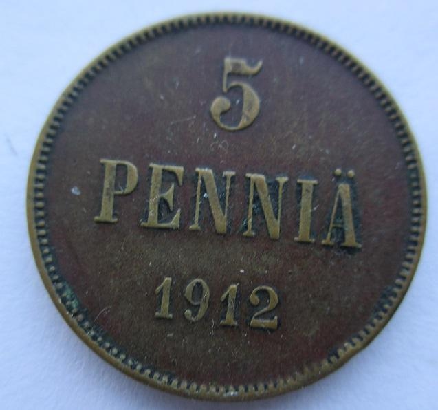 5 пенни 1912 года, Русская Финляндия