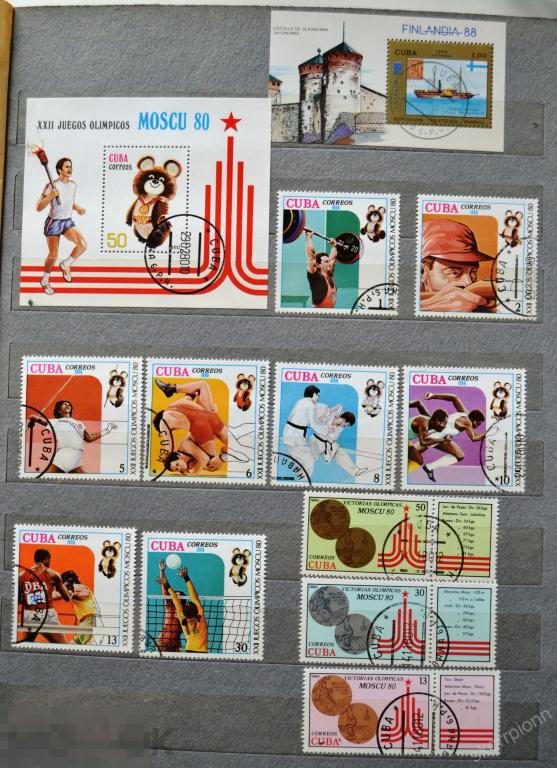 Куба Cuba  спорт олимпиада мишка распродажа коллекции  (а.69.13) 