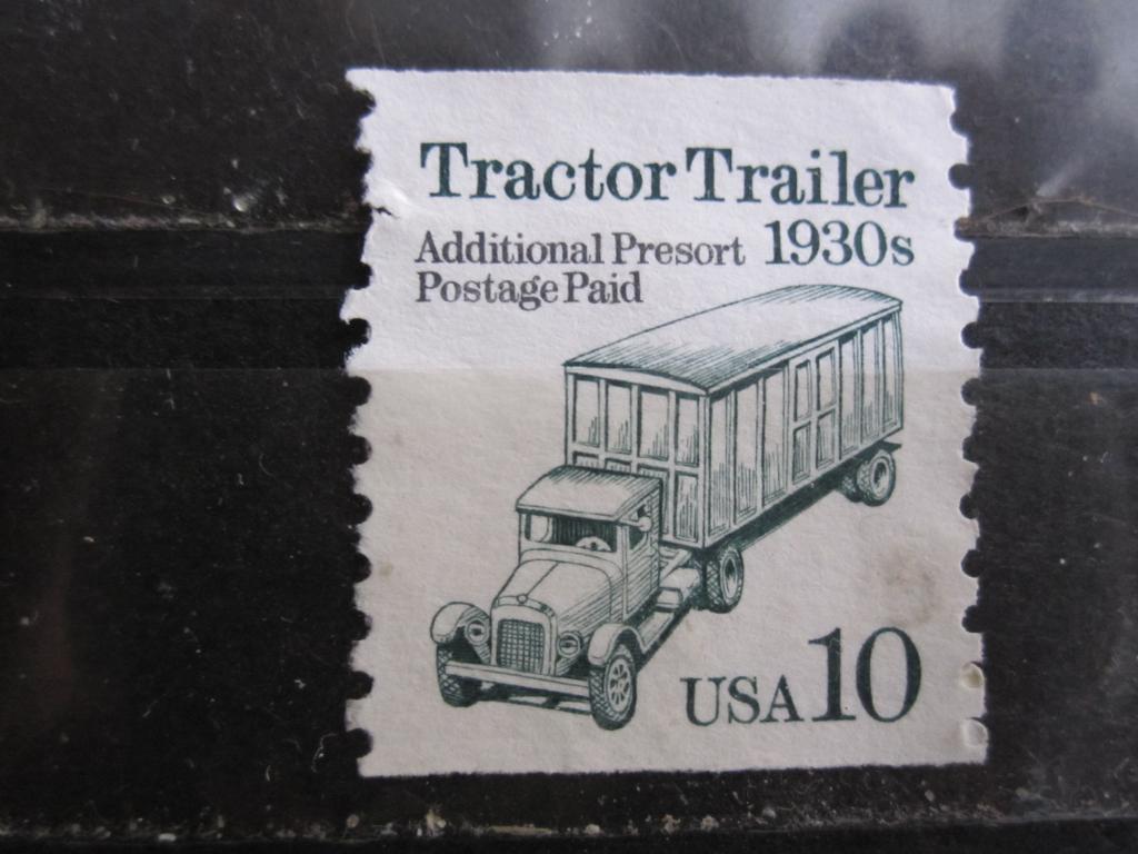 США  серия "Транспорт", Тракторный прицеп 1930-х годов