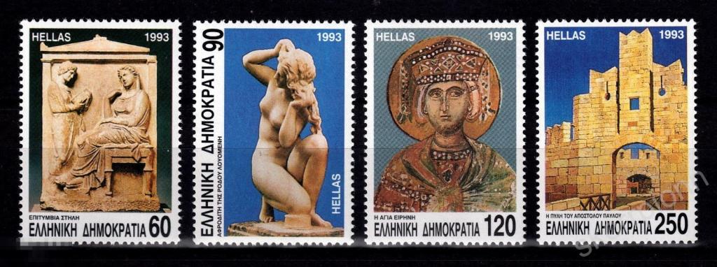 Греция 1993 г этнос архитектура археология  , MNH  чистые   ** с.15 