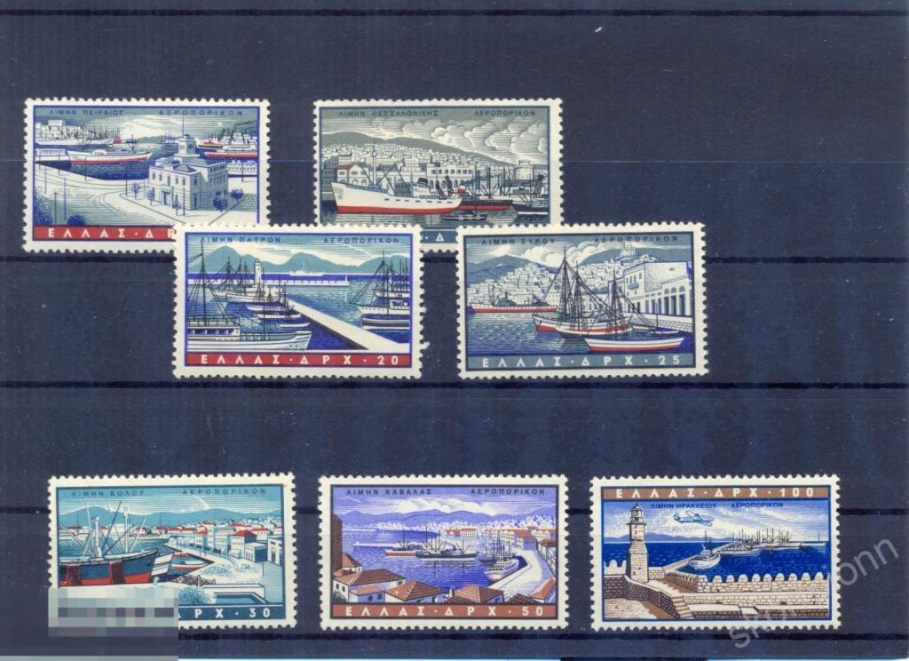 1958  Греция    ** флот корабль гавань порт 
