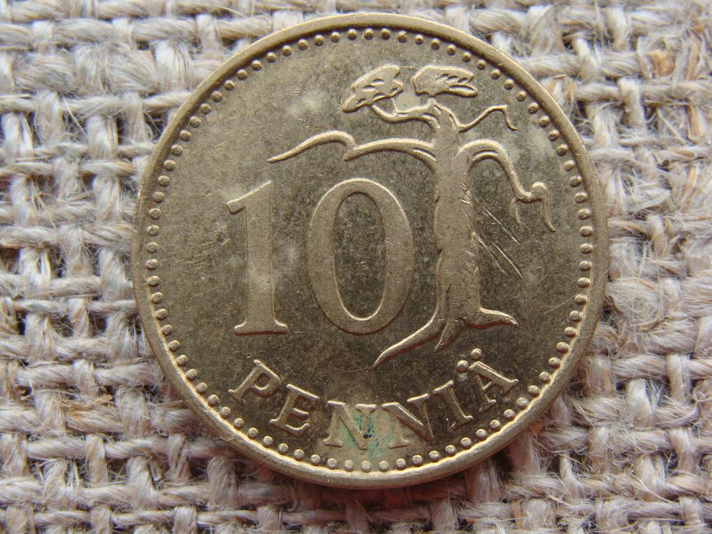 10 пенни 1976 год. Финляндия