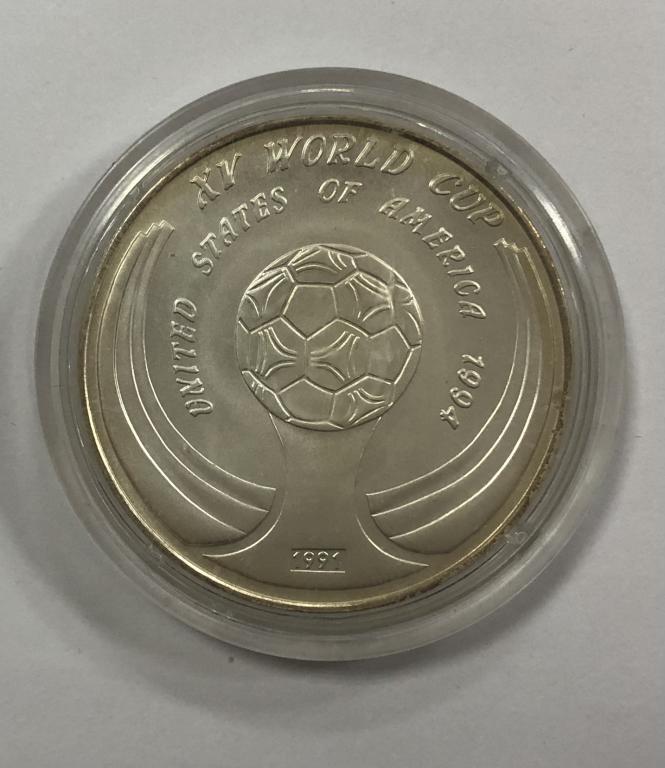 Лаос 50 кип 1991 Футбол Чемпионат мира 1994 СЕРЕБРО